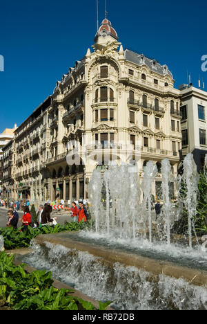 Plaza de Isabel La Católica Granada Andalusia Spain Stock Photo - Alamy