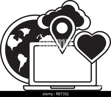 social media design Stock Vector