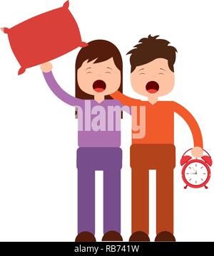 people wake up Stock Vector