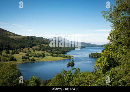 Loch Tummel from The Queen's View Stock Photo