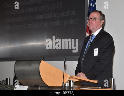 Bryan Hurd, cyber security consultant, talks about the transnational nature of cybercrime during the Program on Countering Transnational Organized Crime Dec. 12, 2016 at the George C. Marshall European Center for Security Studies in Garmisch-Partenkirchen, Germany. (Marshall Center Stock Photo