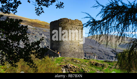 Dolbadarn Castle, Llanberis, Gwynedd, North Wales. Image taken in October 2018. Stock Photo