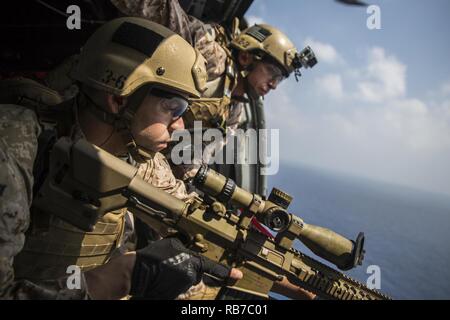 AT SEA, Indian Ocean (Nov. 30, 2016) U.S. Marines with the Maritime ...