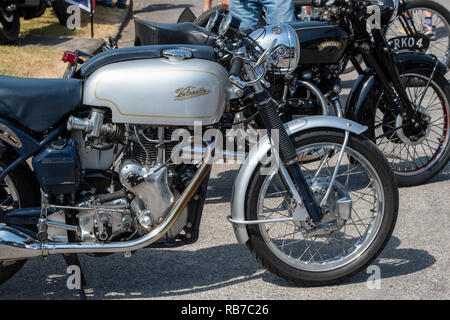 Vintage 1966 Velocette Thruxton motorcycle. Classic british bike Stock Photo