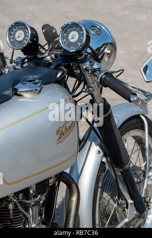 Vintage 1966 Velocette Thruxton motorcycle. Classic british bike Stock Photo