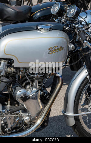 Vintage 1966 Velocette Thruxton motorcycle. Classic british bike Stock Photo