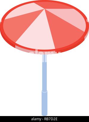 Beach umbrella icon, isometric style Stock Vector