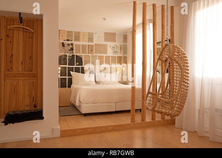 Room at the Sapientia Boutique Hotel in Coimbra, Portugal, Europe Stock Photo