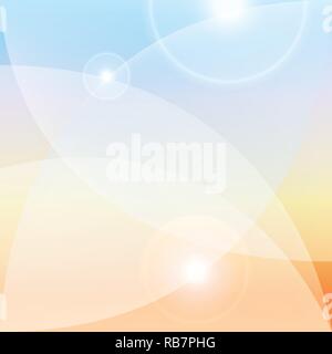 Colorful light background, lenses flare effect Stock Vector