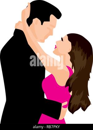 Valentines Day Greetings Card with Hugging Romantic Couple Stock Vector -  Illustration of flowers, lovers: 186398638