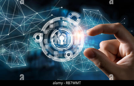 New media technologies in use. Mixed media Stock Photo