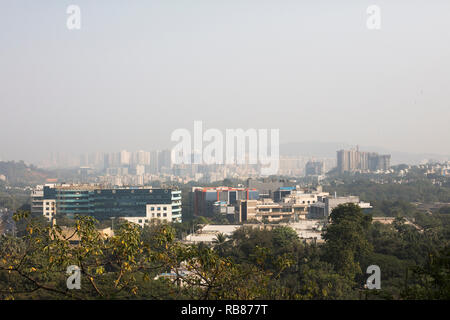 Mumbai / India - November 2011: View over a suburb of Mumbai called Andheri East. Stock Photo