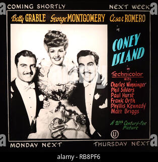 CONEY ISLAND, Betty Grable, Cesar Romero, George Montgomery, 1943. TM ...