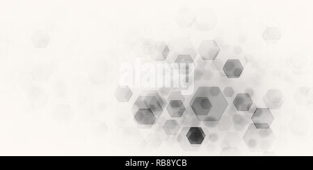 Hexagonal pattern with technical structure - Illustration Stock Photo ...