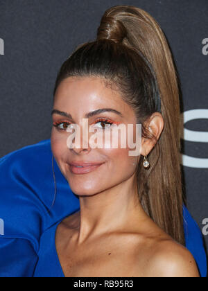 BEVERLY HILLS, LOS ANGELES, CA, USA - JANUARY 06: Actress Maria Menounos arrives at the 2019 InStyle And Warner Bros. Pictures Golden Globe Awards After Party held at The Beverly Hilton Hotel on January 6, 2019 in Beverly Hills, Los Angeles, California, United States. (Photo by Xavier Collin/Image Press Agency) Stock Photo