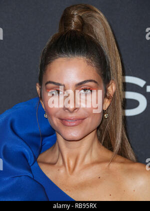 BEVERLY HILLS, LOS ANGELES, CA, USA - JANUARY 06: Actress Maria Menounos arrives at the 2019 InStyle And Warner Bros. Pictures Golden Globe Awards After Party held at The Beverly Hilton Hotel on January 6, 2019 in Beverly Hills, Los Angeles, California, United States. (Photo by Xavier Collin/Image Press Agency) Stock Photo