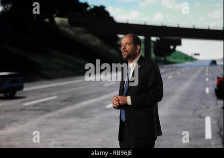 Las Vegas, USA. 07th Jan, 2019. Gill Pratt, head of the Toyota Research Institute, speaks at the CES technology fair. For the first time, the Japanese company wants to offer its 'Guardian' driver assistance system to competitors. Credit: Andrej Sokolow/dpa/Alamy Live News Stock Photo