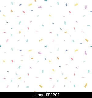 Seamless geometric pattern,  many ribbon colorful on white background, stripes abstract template, vector illustration Stock Vector