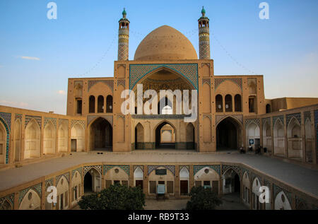 KASHAN, IRAN- SEPTEMBER 23, 2018: Agha Bozorg school and mosque in Kashan, Iran Stock Photo