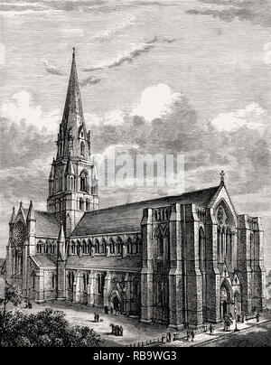 St. Mary's Cathedral, Edinburgh, Scotland, 19th century Stock Photo