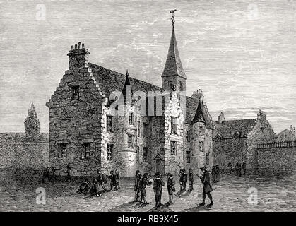 High School at Blackfriars Monastery, 1578, Edinburgh, Scotland Stock Photo