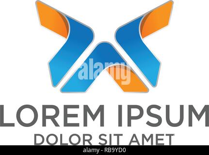 initial creative minimal AV logo icon design in vector illustrator format with abstract design template Stock Vector