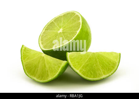 Lime isolated on white background Stock Photo
