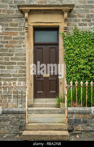 A stone residential building in Kirkwall, Orkney Isles, Scotland, United Kingdom, Europe. Stock Photo