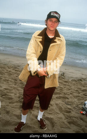 MALIBU, CA - JULY 25: Actor Corin Nemec, aka Corky Nemec attends 3rd Annual Celebrity Surfing Competition event on July 25, 1993 at Malibu Surfrider Beach in Malibu, California. Photo by Barry King/Alamy Stock Photo Stock Photo