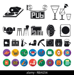 alcohol,arm,attributes,bar,beer,black,flat,board,cafe,cathofel,chair,chips,cocktail,collection,corkscrew,crane,darts,design,entertainment,equipment,food,fork,furnishings,helmet,icon,illustration,institution,interior,kitchen,meat,menu,mug,open,other,party,piece,pub,recreation,rest,restaurant,sausage,set,sign,signboard,speaker,symbol,tattoo,tube,tv,vector,wooden Vector Vectors , Stock Vector