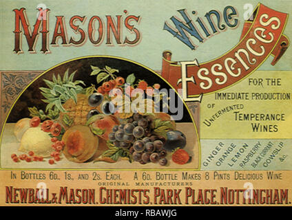 Mason's Wine Essences. Stock Photo