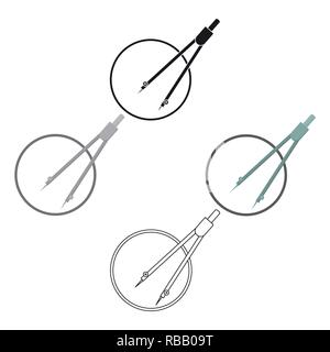 Dividers icon cartoon. Single education icon from the big school, vector symbol university . Stock Vector