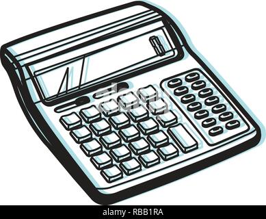Calculator Icon - Illustration as EPS 10 File Stock Vector