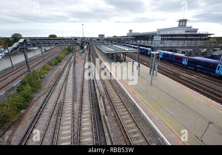 Ashford international station. Stock Photo