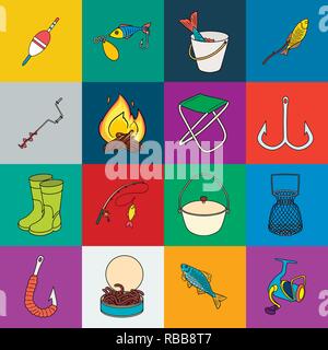 art,bait,boots,bucket,campfire,camping,cartoon,catch,collection,design, equipment,excitement,fish,fishing,float,folding,fried,full,hobby,hook, hunting,ice,icon ,illustration,isolated,logo,nature,net,pleasure,pond,pot,reel