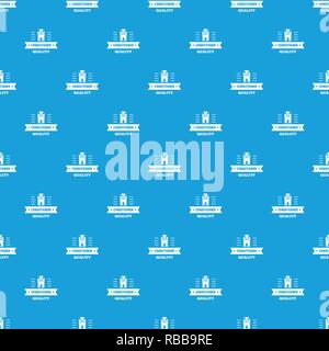 Quality conditioner pattern vector seamless blue Stock Vector