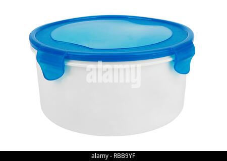 plastic boxes isolated on a white background Stock Photo