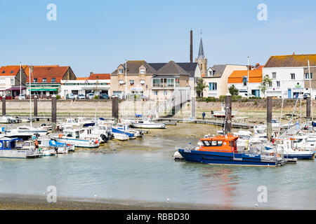 Gravelines,Petit-Fort Philippe,FRANCE-July 19,2017: View of the small fishing harbor Gravelines - Petit-Fort Philippe. Stock Photo