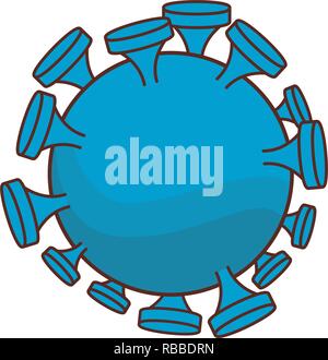 anatomy human microbes Stock Vector