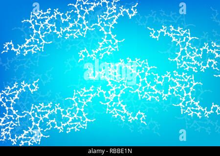 Structure molecule and communication. Dna, atom, neurons. Scientific concept for your design. Connected lines with dots. Medical, technology, chemistry, science background. Vector illustration. Stock Vector