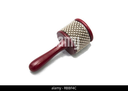 Maracas on White Background, beanbag Kabasa Stock Photo