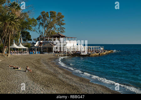 Parque - Balneario de Nuestra Señora del Carmen. Inaugurated in 1918. Málaga, Andalucia, Spain. Stock Photo