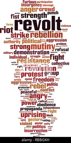 Revolt word cloud concept. Vector illustration Stock Vector Image & Art ...