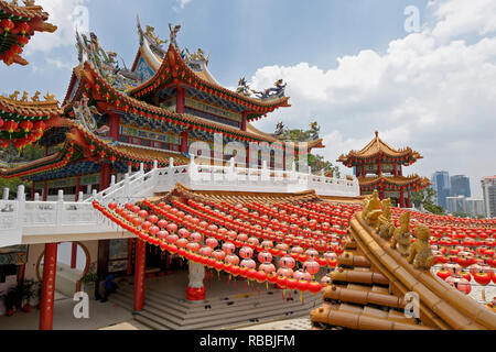 Thean Hou Buddhist temple (Temple of the Goddess of Heaven), dedicated to goddess Tian Hou, Kuala Lumpur, Malaysia Stock Photo