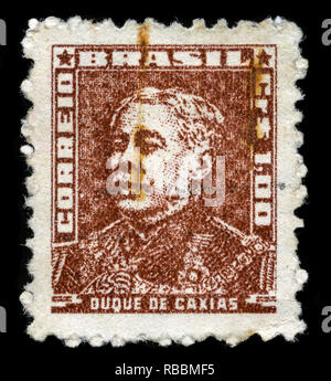 Postage stramp from Brazil in the Portraits - Famous People in Brazil History series issued in 1954 Stock Photo