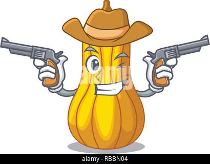 Cowboy butternut squash character cartoon Stock Vector Image & Art - Alamy