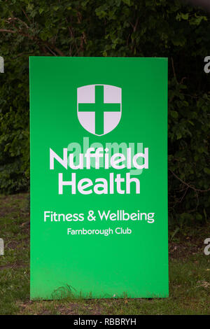 nuffield health club links way farnborough hampshire uk stock photo alamy