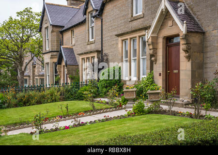 A stone residential building in Kirkwall, Orkney Isles, Scotland, United Kingdom, Europe. Stock Photo