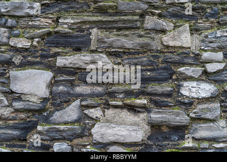 Vintage rustic stone wall - high quality texture / background Stock Photo