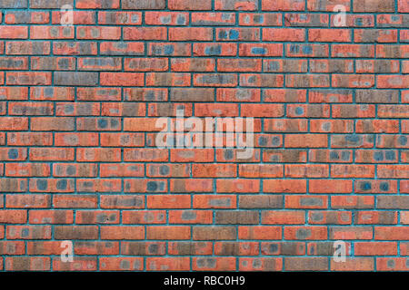 Red rustic brick wall - high quality texture / background Stock Photo